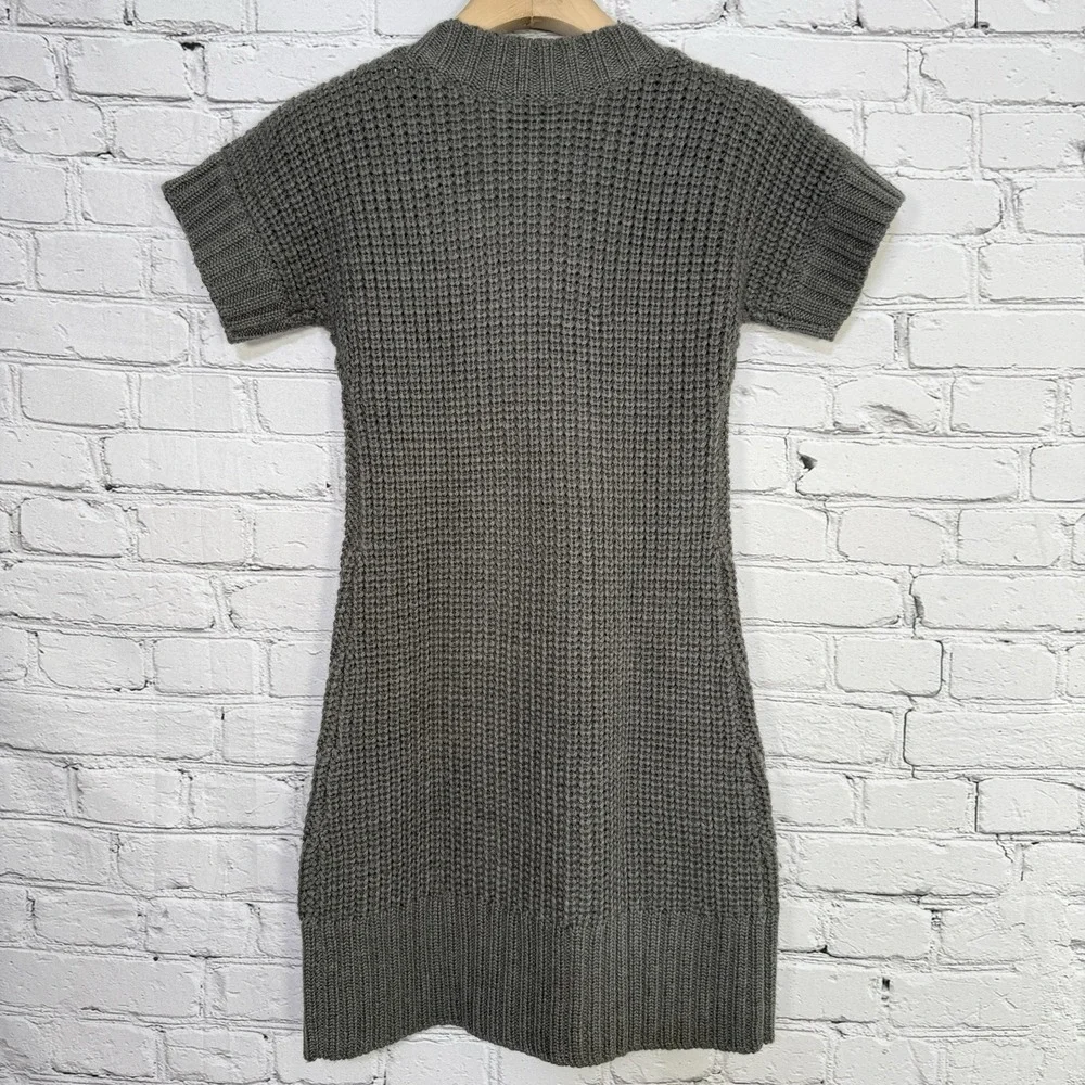 Soft‎ Surroundings City Sweater Tunic Size PXS Wool Blend Double Breasted Gray